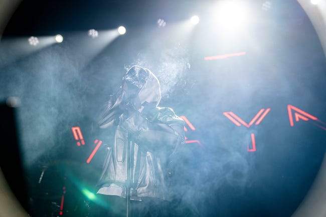 Rapper Lil Wayne performs at Wells Fargo Arena, Thursday, April 11, 2024 in Des Moines, Iowa.