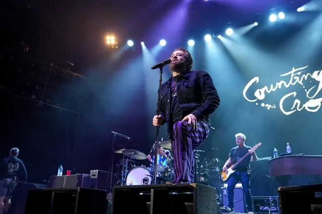 Adam Duritz of Counting Crows performs ahead of Santana at the Moody Center on Sunday, Aug. 18, 2024 in Austin.