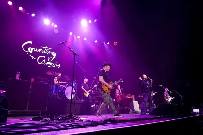 Counting Crows performs ahead of Santana at the Moody Center on Sunday, Aug. 18, 2024 in Austin.