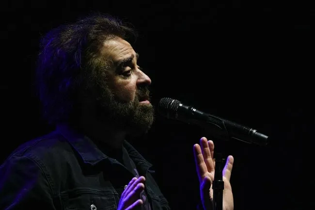 Adam Duritz of Counting Crows performs ahead of Santana at the Moody Center on Sunday, Aug. 18, 2024 in Austin.
