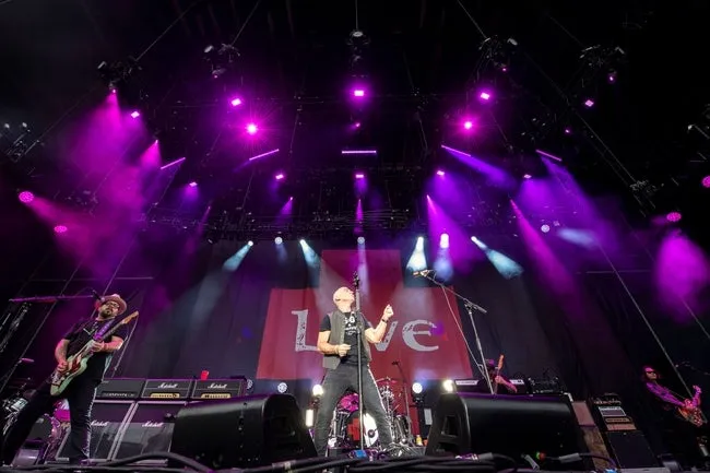 Live performs at Hersheypark Stadium during its current tour with Counting Crows, Friday, August 10, 2018. Hershey was the closest stop to home for the York-based rock band, which is touring with Counting Crows during the '25 Years and Counting' tour.
Ydr Tl 081018 Liveathershey02
