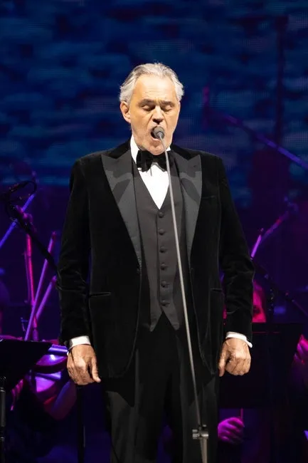 Dec 8, 2022; Columbus, Ohio, United States;  Andrea Bocelli, a Grammy and Emmy nominated Italian tenor, performs in concert at Nationwide Arena on Thursday night alongside the Columbus Symphony. © Joseph Scheller-The Columbus Dispatch

Entertainment Ceb Bocelli Review