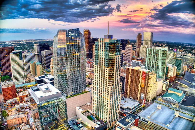 Downtown Denver West Golden Hour 20190907