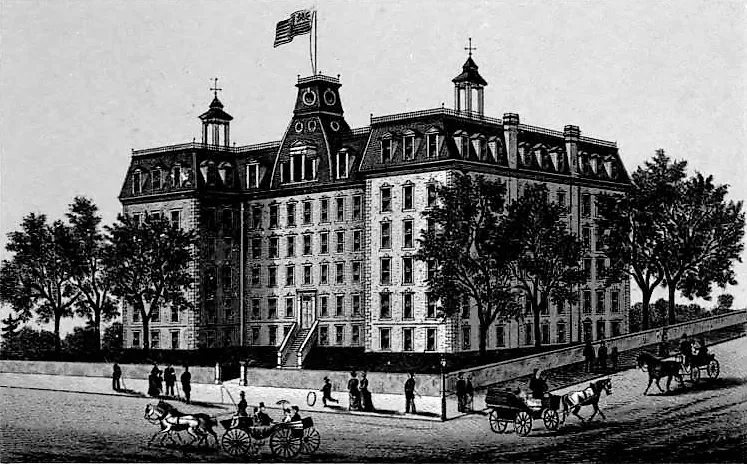 Ottawa University in book Views of Ottawa (1884)