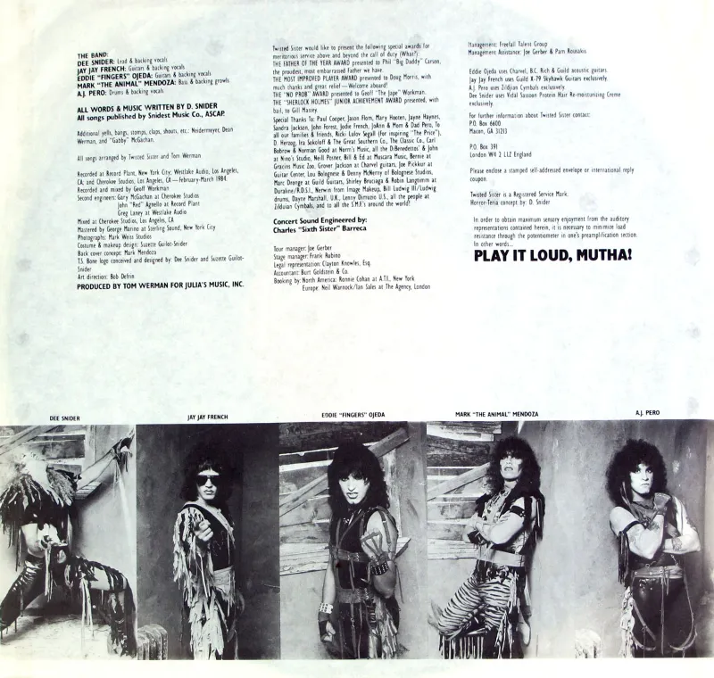 First Photo of Custom Inner Sleeve of Stay Hungry Album