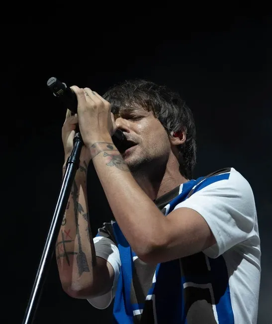 Louis Tomlinson performs Wednesday, June 7, 2023 at TCU Amphitheater during his Faith In The Future Tour show in Indianapolis.