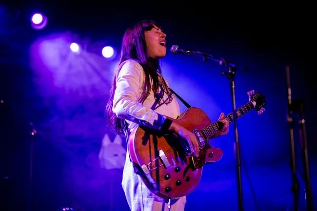 Madi Diaz performs opening for Stephen Wilson Jr. at EXIT/IN in Nashville, Tenn., Friday, Jan. 19, 2024.