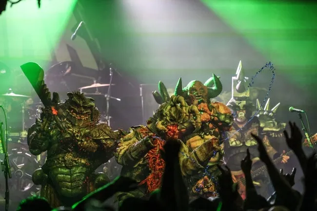 The shock rock band Gwar played for a capacity crowd at Wooly s in Des Moines on Aug. 29. Gwar sees themselves as a part of an elite fighting force taking on the scum-dogs of the universe.