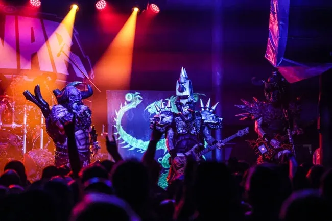 The shock rock band Gwar played for a capacity crowd at Wooly s in Des Moines on Aug. 29. Gwar sees themselves as a part of an elite fighting force taking on the scum-dogs of the universe.
