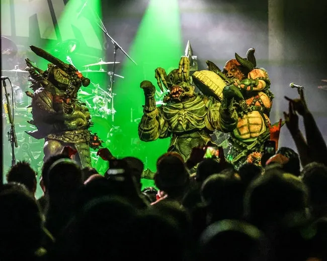 The shock rock band Gwar played for a capacity crowd at Wooly s in Des Moines on Aug. 29. Gwar sees themselves as a part of an elite fighting force taking on the scum-dogs of the universe.