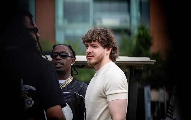 Louisville rap artist Jack Harlow stood backstage before the Rich Homie Quan set on the Garden stage at the Gazebo Festival in Louisville, Ky. on Saturday May 25, 2024