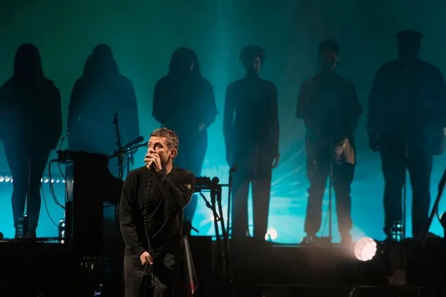 Gorillaz frontman Damon Albarn performs with his band Thursday, Oct. 11, 2018 at the Wells Fargo Center in Philadelphia, Pa.
Jl Gorillaz 101118 06
