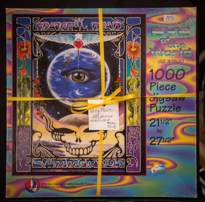 A Grateful Dead puzzle at the Monroe County History Center's Garage Sale, their annual fundraiser, on Friday, June 7, 2024.