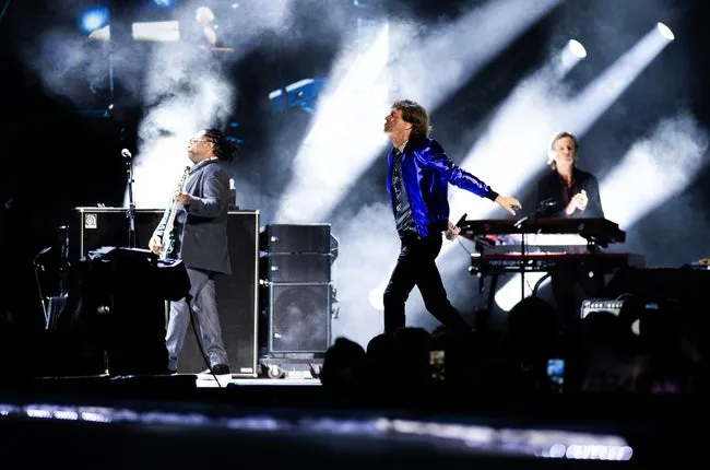 The Rolling Stones perform at Thunder Ridge Nature Arena in Ridgedale, Mo. during their last stop on the Hackney Diamonds Tour on Sunday, July 21, 2024.