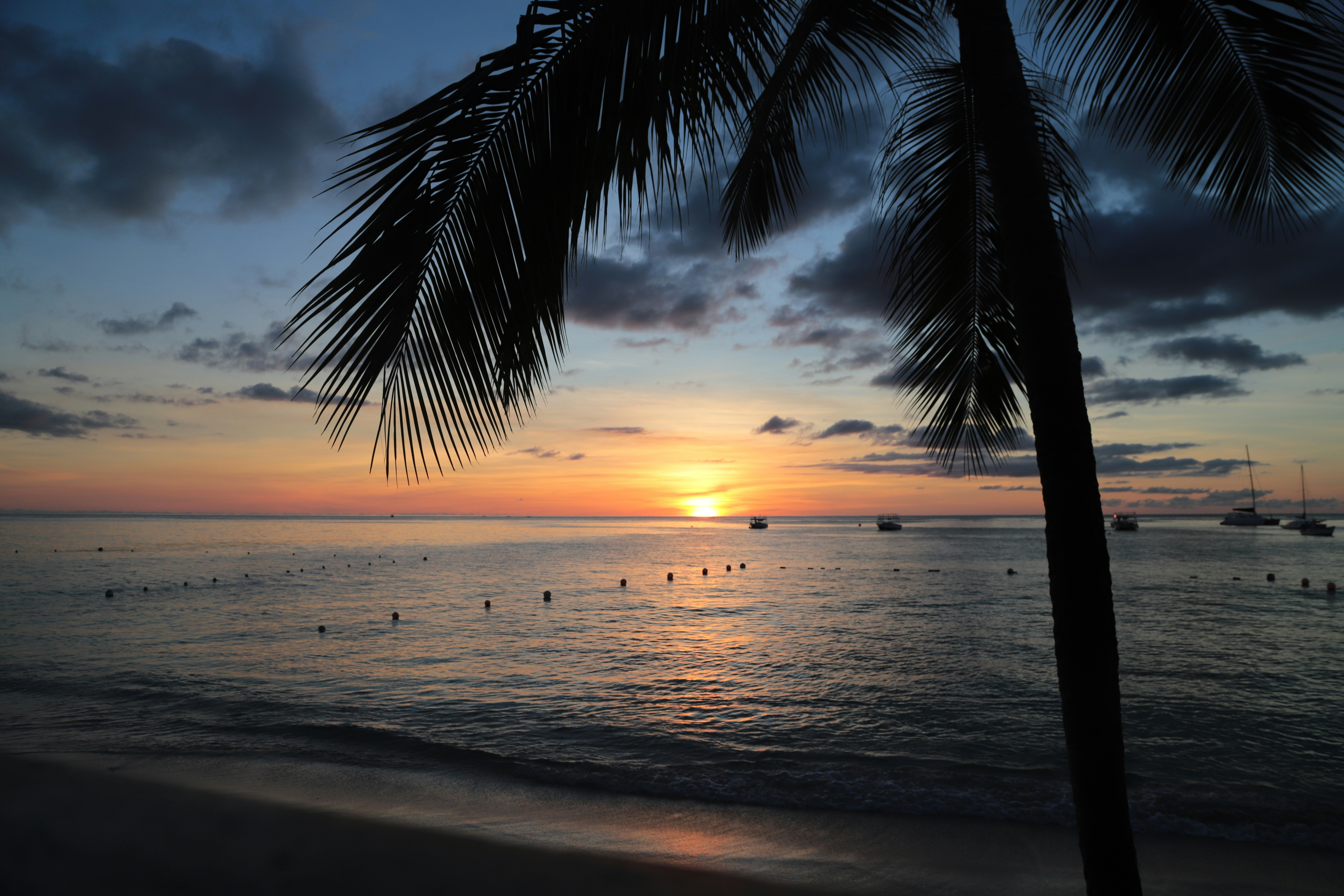 Sunset from nr Zacchio’s in Holetown, Barbados.
